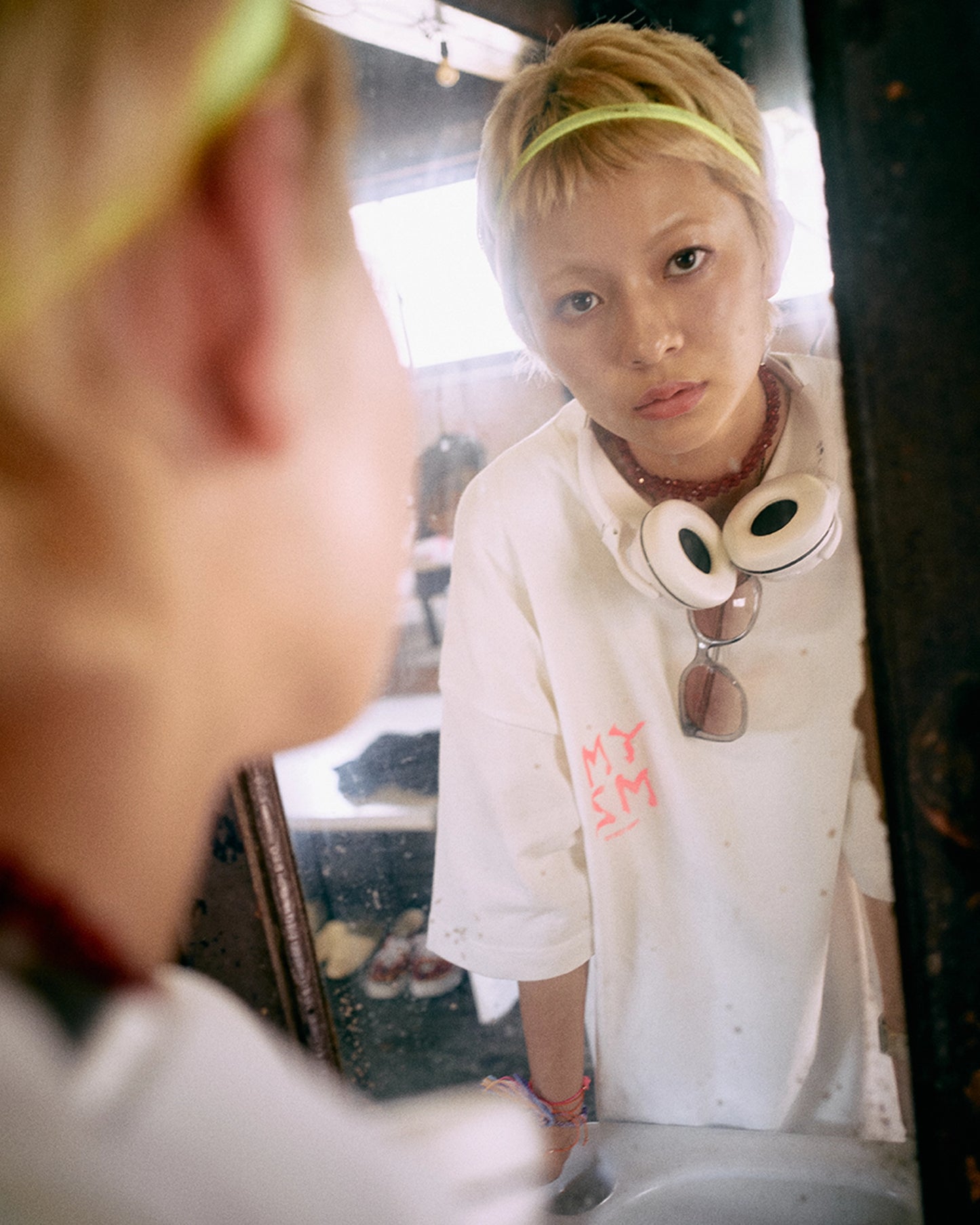 YMM2 NEON LOGO T-SHIRT(WHITE)